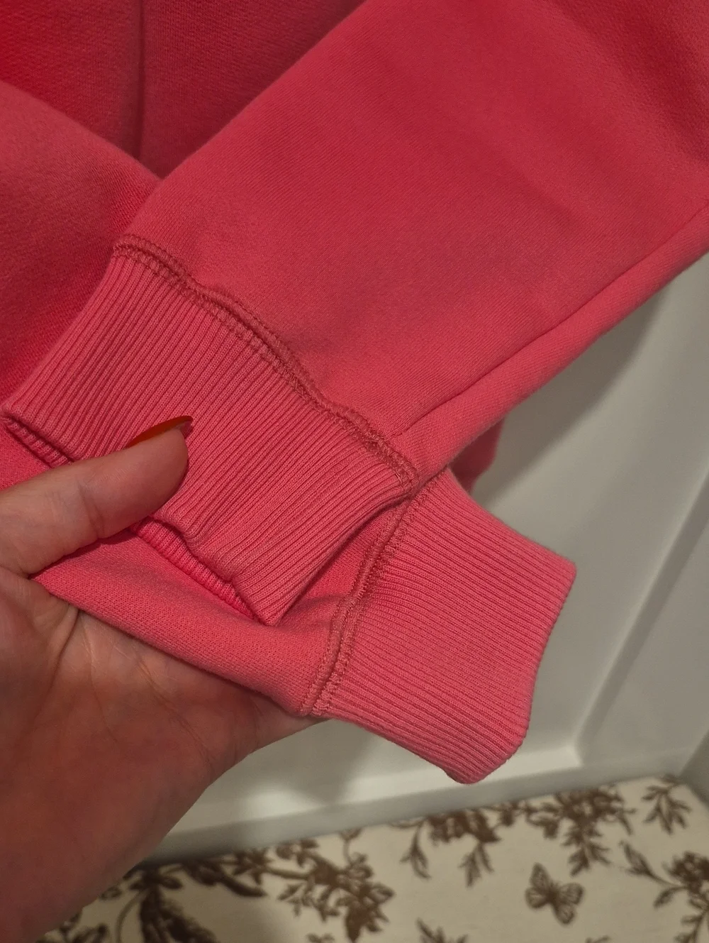 Ralph Lauren Girls' Size 16 Coral Polo Bear  Swearshirt